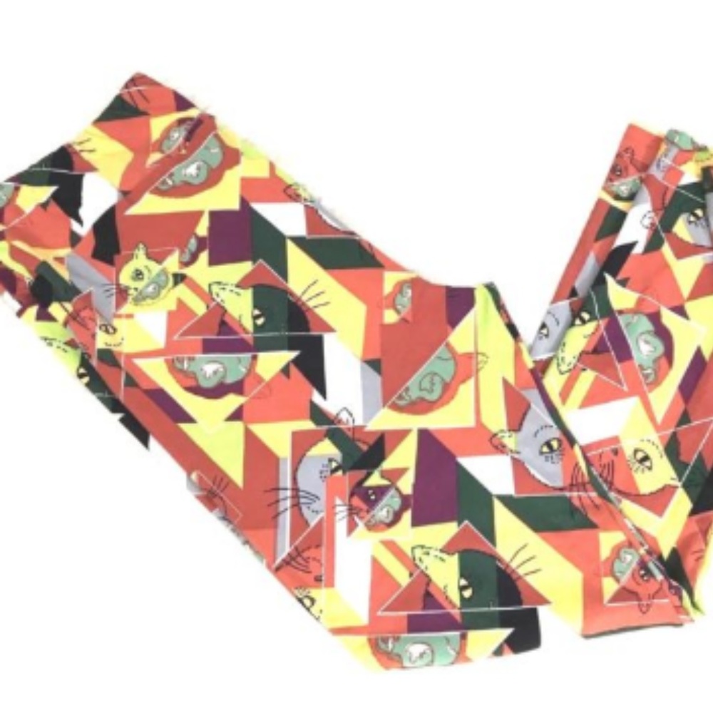 LuLaRoe Plus Size Multi Color Cats Halloween